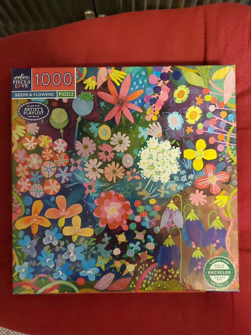Eeboo Seeds And Flowers Puzzle